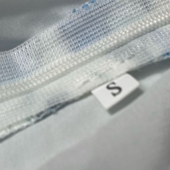 Blue and White Floral Halter Maxi Dress - Picture 8 of 11